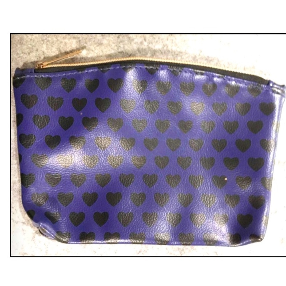 Blue and Black Heart IPSY Bag